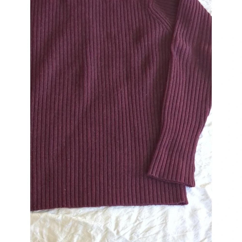 LL Bean Commando Henley Merino Wool Burgundy Red Sz XLT Fits‎ Lg Tall Pullover